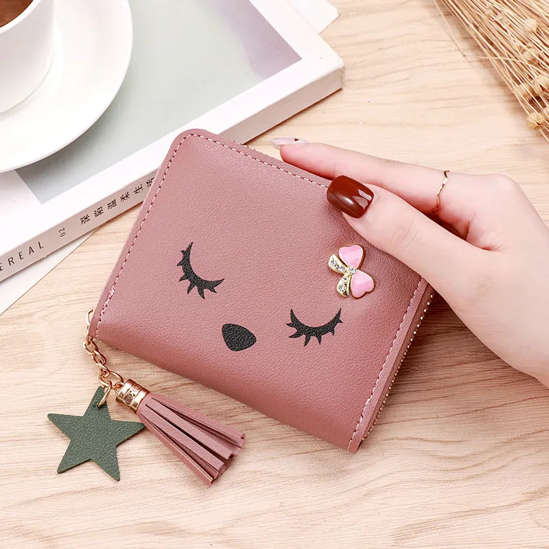Unisex Animal Pu Leather Side Zipper Coin Purses