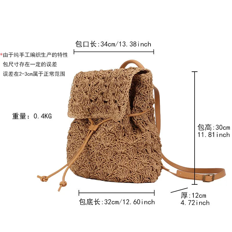 A generation of summer new shoulder bag Mori women's seaside beach holiday straw bag leisure bag