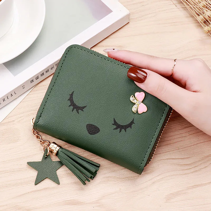 Unisex Animal Pu Leather Side Zipper Coin Purses