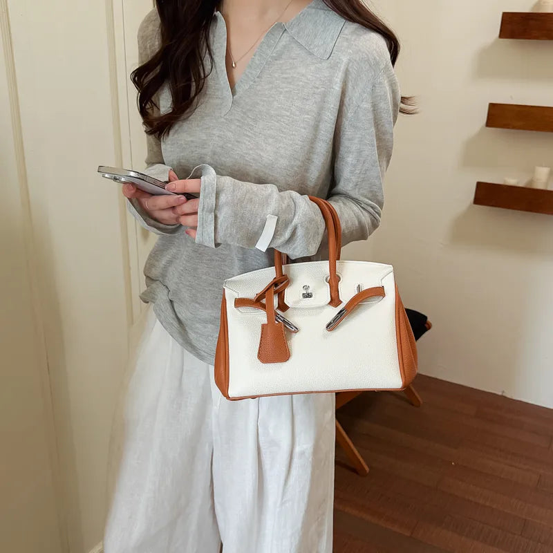 PU Leather Handbag for Adults, Stylish and Durable, Suitable for All Seasons